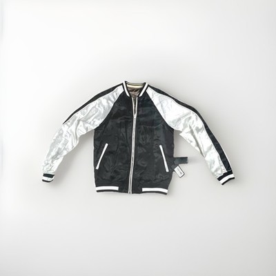 3.1 Phillip Lim Black Mens White Brown Reversible Souvenir Jacket Italy XS