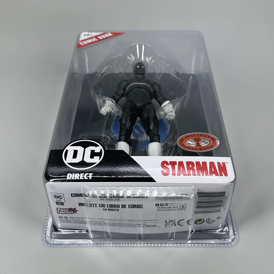 Figura de acción McFarlane DC Multiverse Starman Red Platinum Page Punchers 7" Foto 3 de 4