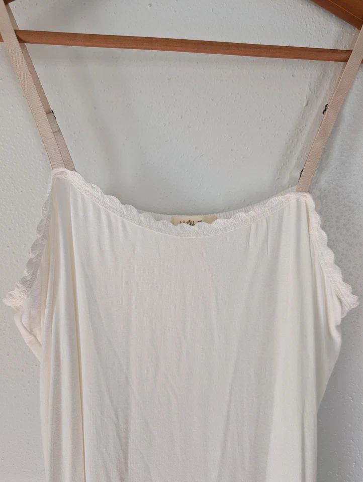Matilda Jane Womens Cream Lace Eyelet Trim Slip Dress or Dress Extender Size M - Image 2 of 4