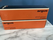 2 Vintage Argus Projector Black Trays 60 Capacity Slide Magazine Spill Proof