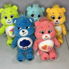 Care Bears Plush Toy Lot 8” Basic Fun 2022 Set of 5 Cheer Grumpy Funshine Share
