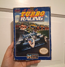 AL UNSER JR. TURBO RACING NES IN BOX W/ MANUAL UNTESTED DATA EAST