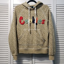 Cookies SF Chateau Custom Speckled Hoodie Size Small Tan Applique Lettering