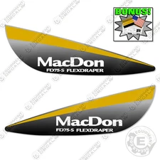 Fits MacDon FD75-S Decal Kit Flexdraper YELLOW - 7 YEAR OUTDOOR 3M VINYL!