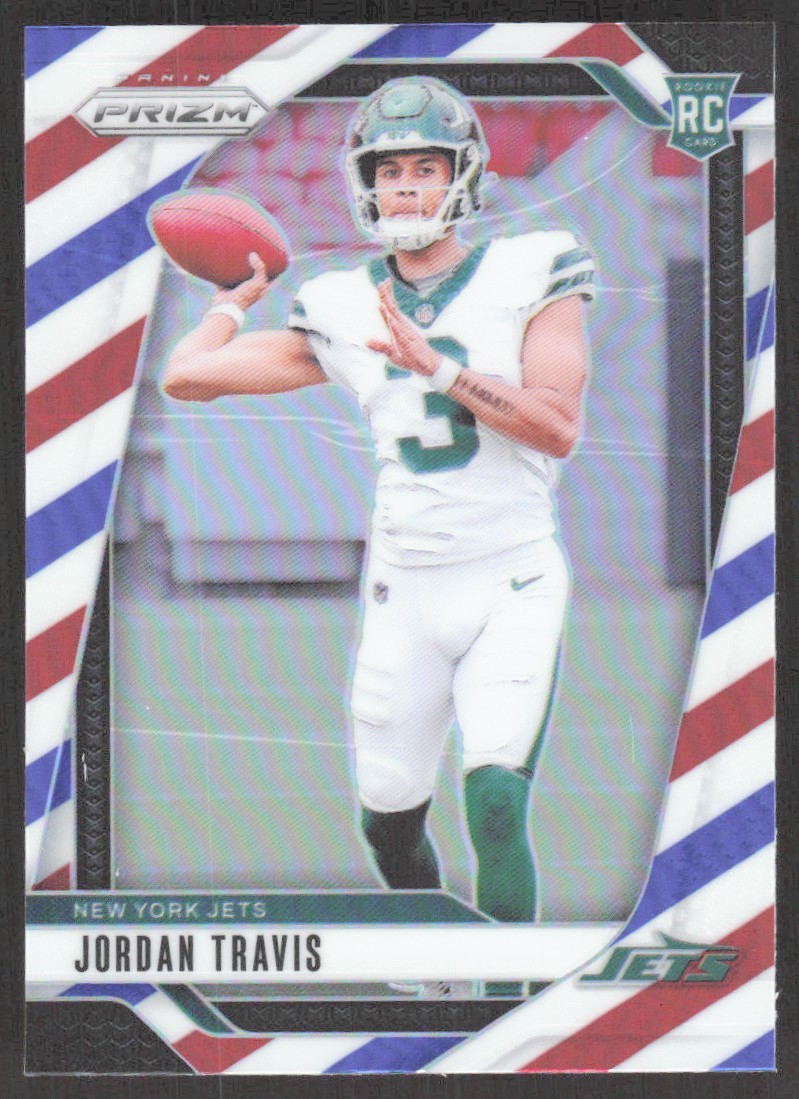 2024 Panini Prizm Orange Ice Jordan Travis Rookie New York Jets #359