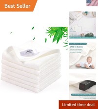 Heavenly Soft 10x10 Inch Baby Washcloths - Eco-Friendly 6 Pack for Gentle Care