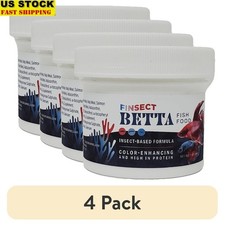 High Protein Betta Fish Food Insect Based Color Enhancer Natural Vitamins 60g US