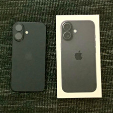 Apple iPhone 16 Smartphone Schwarz, OVP + 3 Hüllen, Wie Neu, 100% Akku