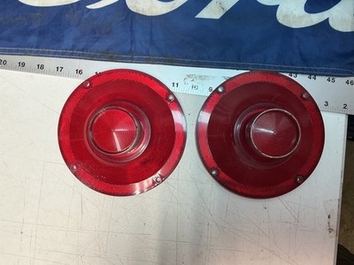 1964 FORD Falcon Taillight Lenses Pair Light Lens Cover SAE TSDB 64 FN FoMoCo