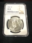1922-P NGC MS64 $1 Silver Peace Dollar