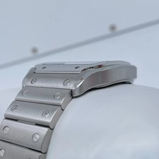 2025 Unworn Cartier WHSA0015 de Santos 39.8mm Steel Hand Wound Skeleton Watch 6