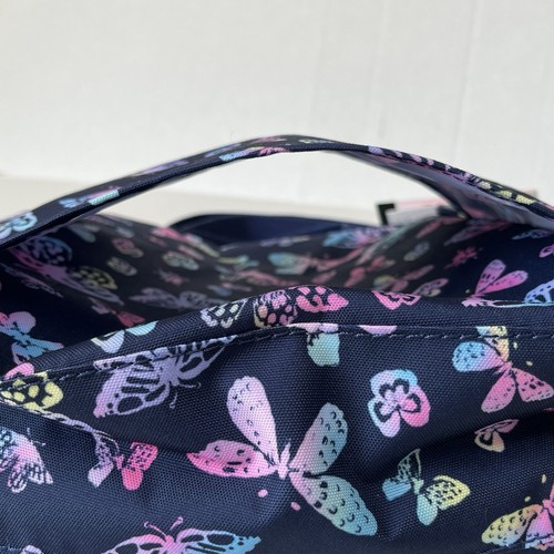 Kipling Kichirou Insulated Lunch Bag Adjustable Strap & Top Handle Butterfly Fun - Picture 14 of 15