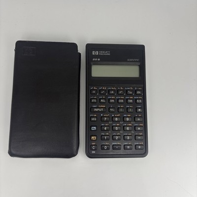 1987 Hewlett Packard HP-20S Scientific Calculator Tested & Working w/ Case