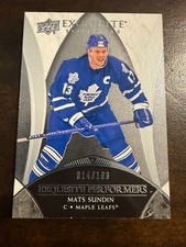 2020-21` Mats Sundin Upper Deck Exquisite Performers hockey card #ECP-MS