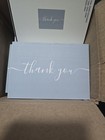 75 Thank You Cards With Envelopes Blue Engagement Party — photo 1