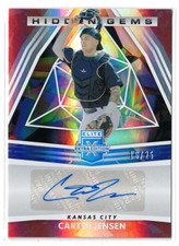 2022 Panini Elite Extra Edition RWB RC AUTO Carter Jensen! Rookie! Autograph /25