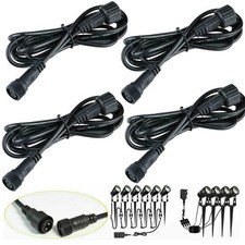 2/4x 5M Extension Cable for LED Garden Spotlight 12V Yard Landscape Spike Lights