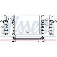 1X NISSENS RADIATOR ENGINE COOLING FOR MERCEDES-BENZ 2115000202 NEW