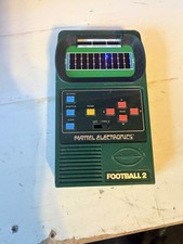 Mattel Electronics Football 2 Green Handheld Electronic Game, Sports read descri