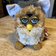 Vintage Furby Giraffe Green Eyes Tiger Electronics 1998