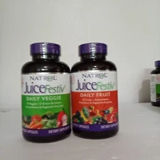 Natrol JuiceFestiv Daily Fruit & Veggie, 90 Caps Each