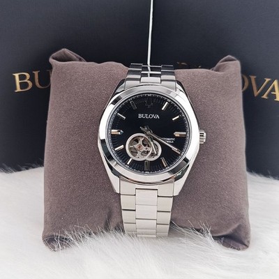Bulova Classic Surveyor 96A270 Black Chronograph Men's Automatic Watch 42MM New
