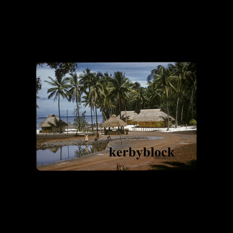 3 Vintage Kodachrome Photo Slides Hotel Tahiti in 1960 French Polynesia