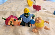 McDonald's Dino-Motion Dinosaurs Set of 3 Fast Food Pump Toys Happy Meal