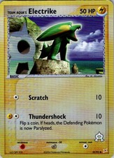 Team Magma vs Team Aqua #52/95 Team Aqua's Electrike (Reverse Holo) on eBay