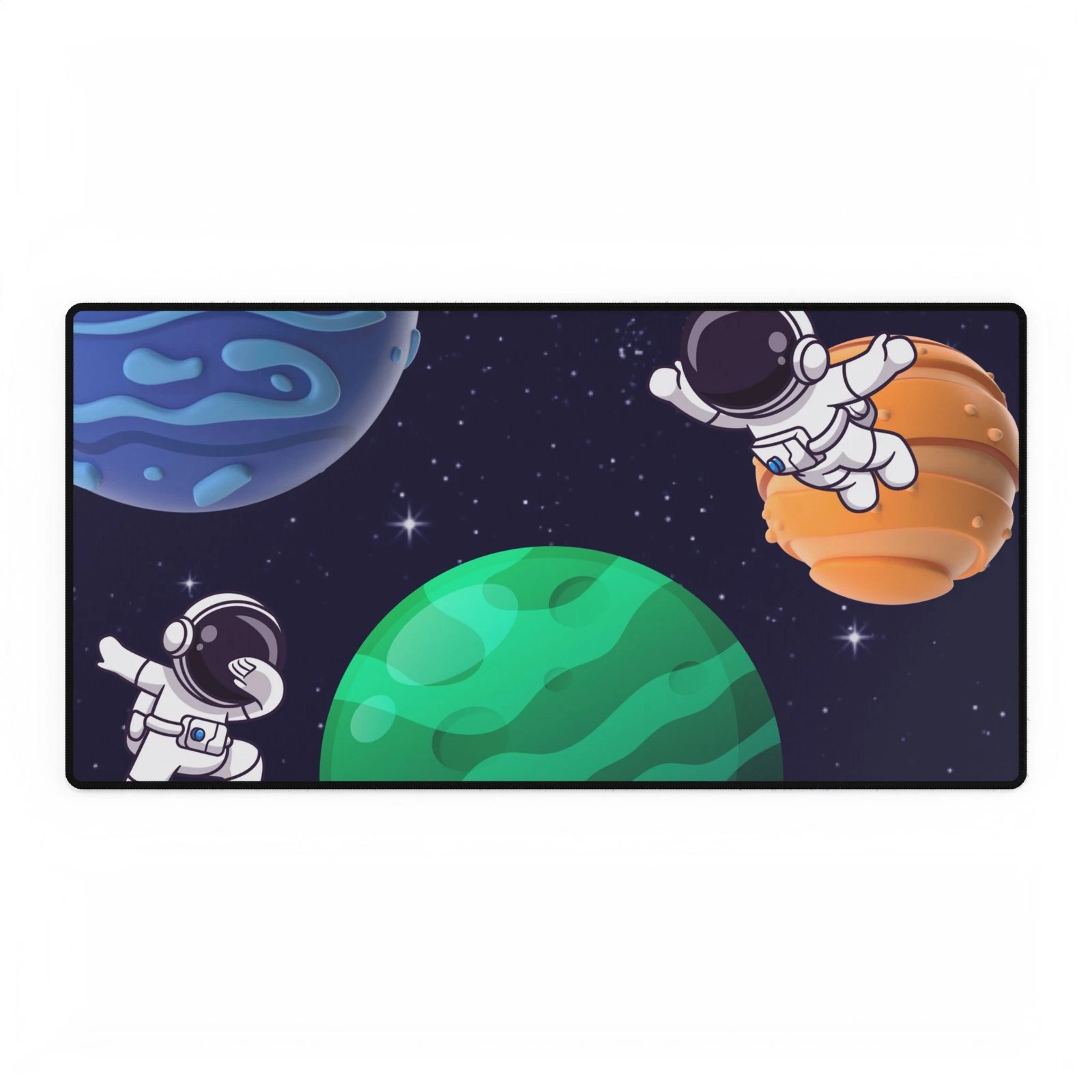 Cosmic Adventure Desk Mat - Space Theme, Gaming Accessory, Office Decor