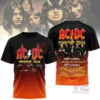 AC-DC Band  2026 Tour Shirt All Over Print 3D T-Shirt BL2460