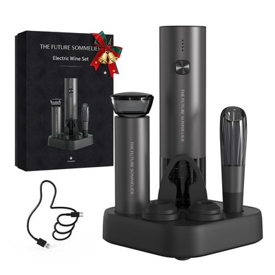 CIRCLE JOY Rechargeable Electric Wine Opener Set