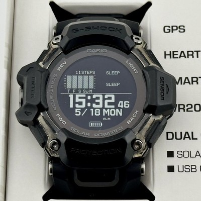 CASIO G-SHOCK G-SQUAD GBD-H2000-1BJR GPS Heart Rate Bluetooth Solar Black Watch
