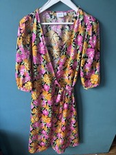 Women’s Vila Wrap Summer Dress Size EU 34 Excellent Condition