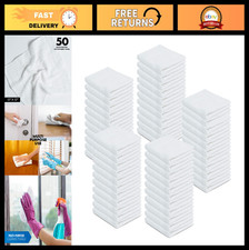 50 Pack 100 Cotton Terry Towels - 12x12 Inches, High Absorbent Cleaning Cloths