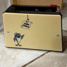 Vintage 1974 Charlie Tuna Automatic Tape Dispenser Starkist New In Box W/ Manual