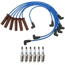 NGK Wire Set & Denso 6 Iridium Power SparkPlugs Kit for Camaro Century Pickup V6