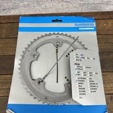 Catena Shimano Tiagra 50T 130 BCD 5 Bracci Argento 10 Velocità Bici da Strada 50 Denti