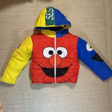 Sesame Street Elmo Big Bird Puffer Winter Jacket Kids Dimi Rogue 10-12
