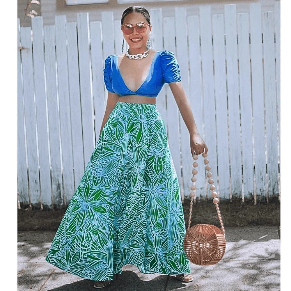 Floral print hotsell maxi skirt