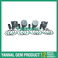 4x 3L Piston Kit With Ring STD For Toyota diesel engine parts