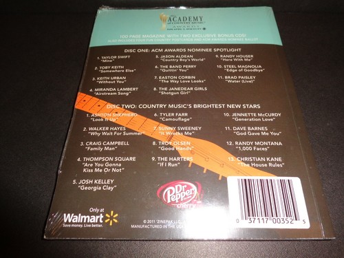 EXCLUSIVE 2011 ACM SPOTLIGHT-100 page Mini Magazine w/2 CDs, 4 Country postcards - Picture 2 of 10