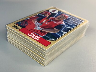 2022 Topps Update '87 Topps Complete 50 Card Set 87TBU1 - 87TBU50