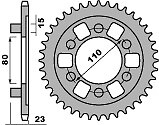 Pignon arrière pour Aprilia AF1 125 Futura 1990-1993 avec chaine 520 JTR19.38