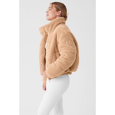 Alo Yoga Sherpa Snow Angel Puffer Camel L | eBay