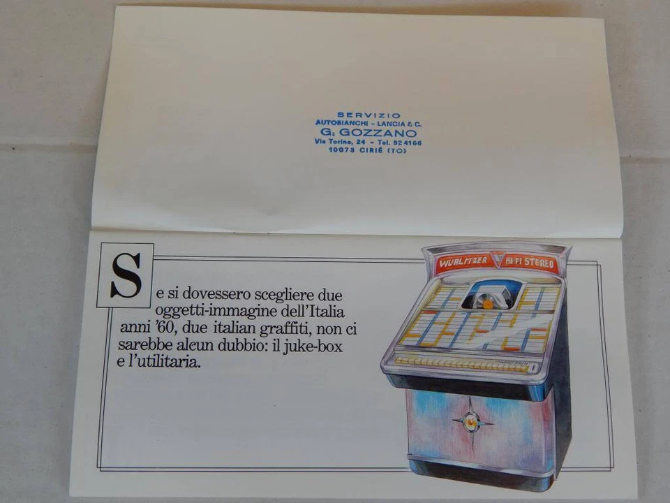 AUTOBIANCHI A112 112 ABARTH 70 HP DEPLIANT BROCHURE PROSPEKT - Immagine 2 di 4