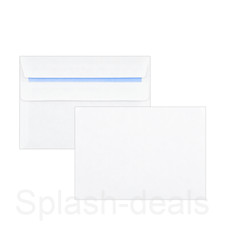 C6 Envelopes Plain White 90 GSM - High Quality Strong Self Seal - 162 x 114 mm