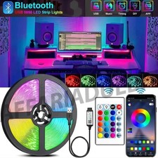 STRISCIA LED ADESIVA LUCE RGB RETROILLUMINAZIONE TV PARETI PC USB 5 METRI