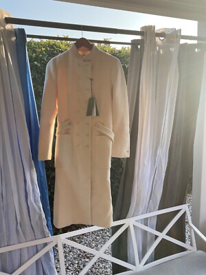 GUCCI Coat Military Cloth Gardenia,Cream-Size 42 NWT