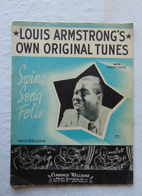 Louis Armstrongs eigene Originalmelodien Vintage Notenbuch portofrei